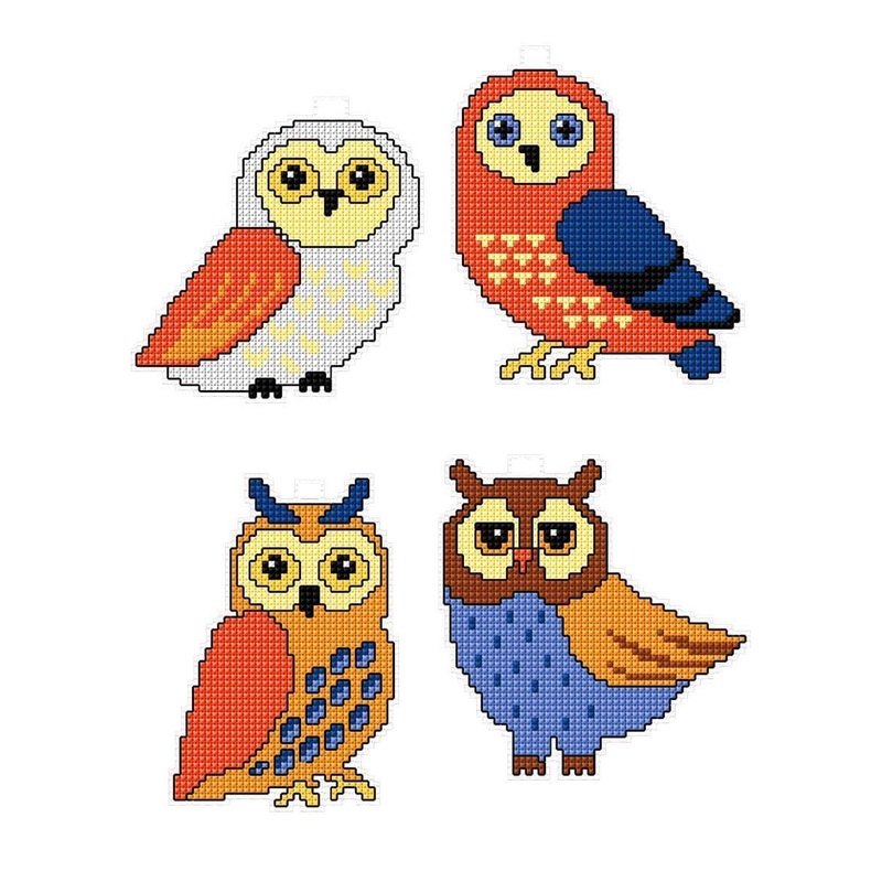 "Owls" 110CS Counted Cross-Stitch Kit