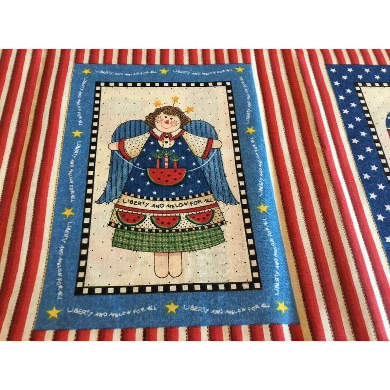 Patriotic " raggedy dolls"...4 yds