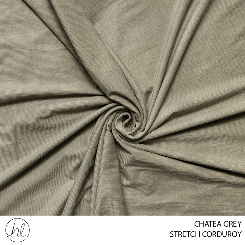 STRETCH CORDUROY 51 CHATEAU GREY 150CM PER M
