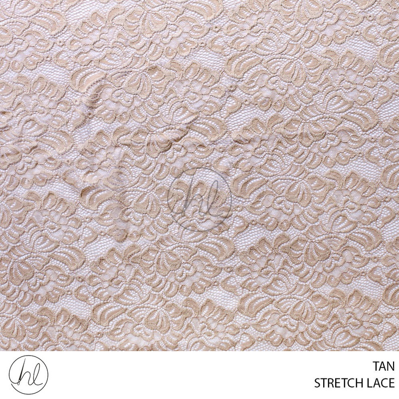 STRETCH LACE 781 TAN 150CM PER M