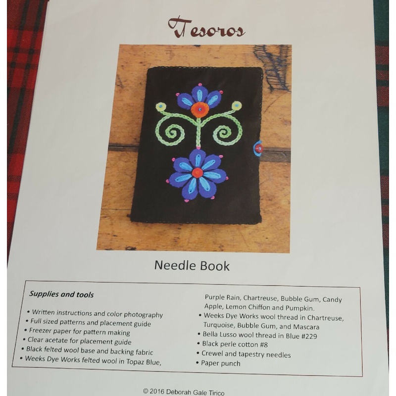 Tesoros Needle Book Pattern by Deborah Gale Tirico