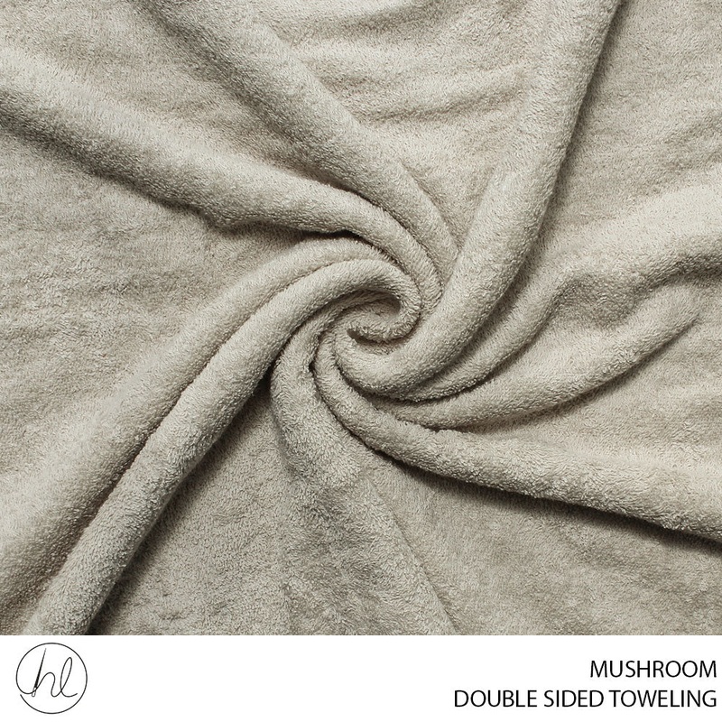 Toweling Double Sided Fabric 150cm mushroom