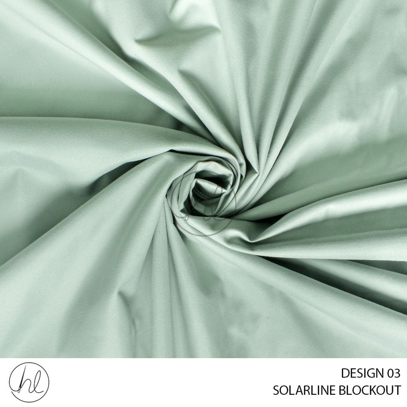 100% SOLARLINE BLOCKOUT DESIGN 03 DUCK EGG 280CM PER M