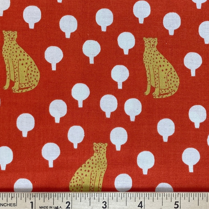 Around Town by Sarah Golden Cheetah Orange