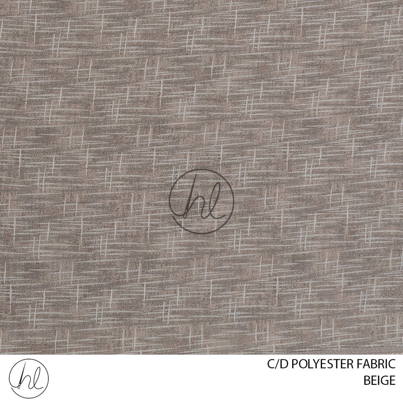 C/D Polyester Fabric F4236-CP300cm Beige