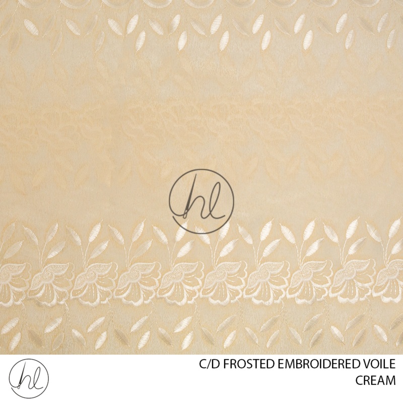 C/D Voile Embroidered Frosted