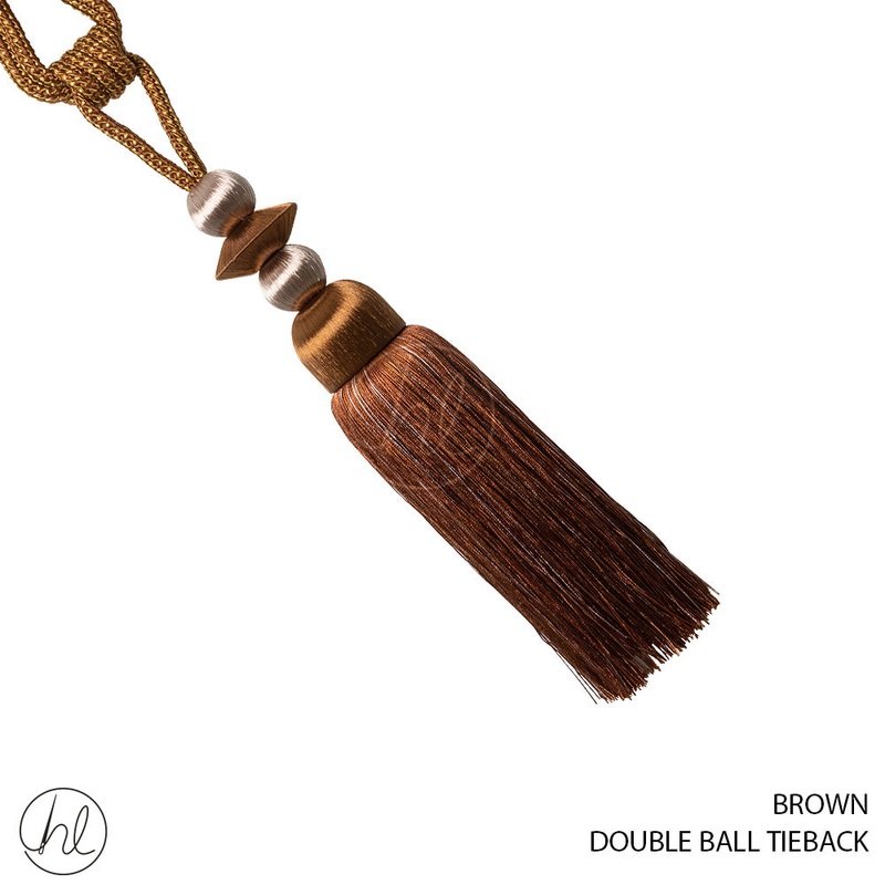 DOUBLE BALL TIEBACK BROWN