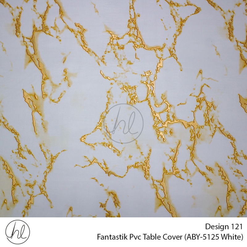 Fantastik Pvc Table Cover Design 121 140cm Per m White