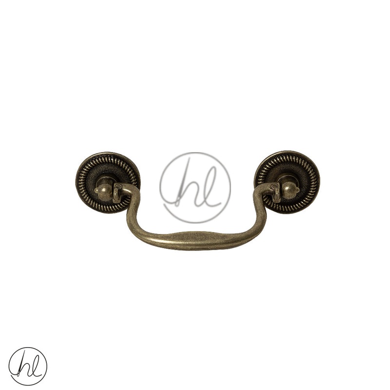 HANDLE AND ROSE DROP 90CC ANTIQUE BRASS