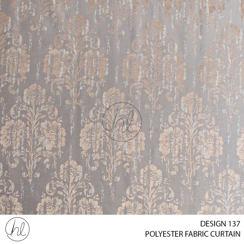 POLYESTER FABRIC DESIGN 137 LIGHT GOLD 280CM PER M