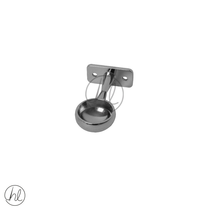 ROUND TUBE END SUPPORT CHROME