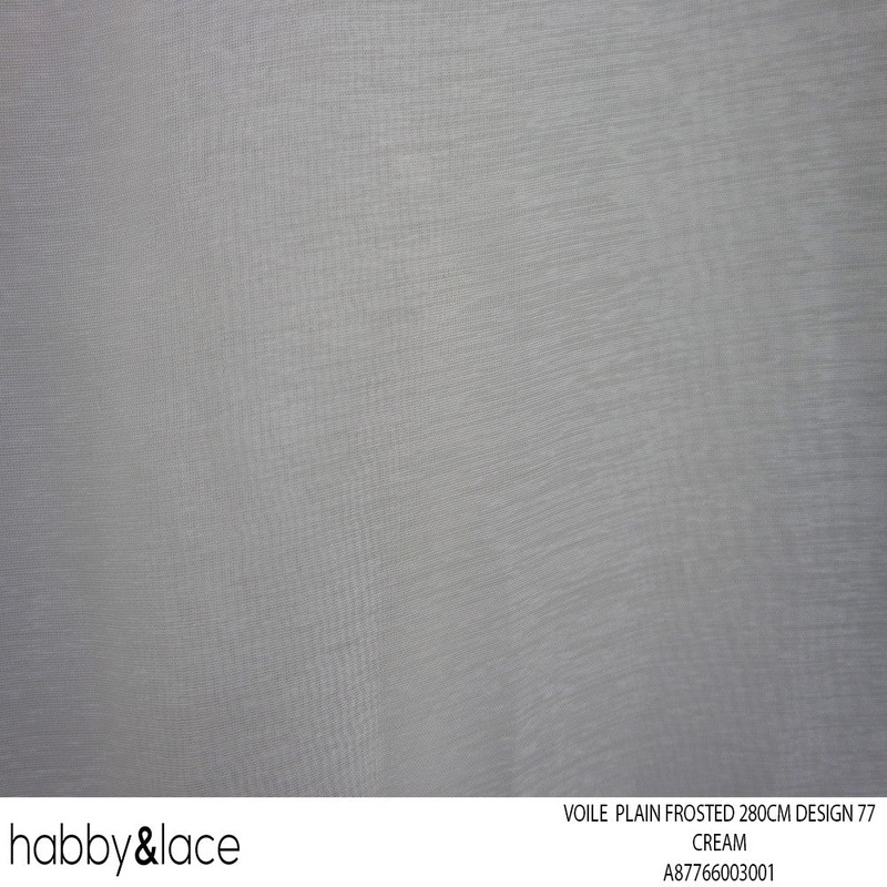 VOILE PLAIN FROSTED 270CM CREAM DESIGN 71