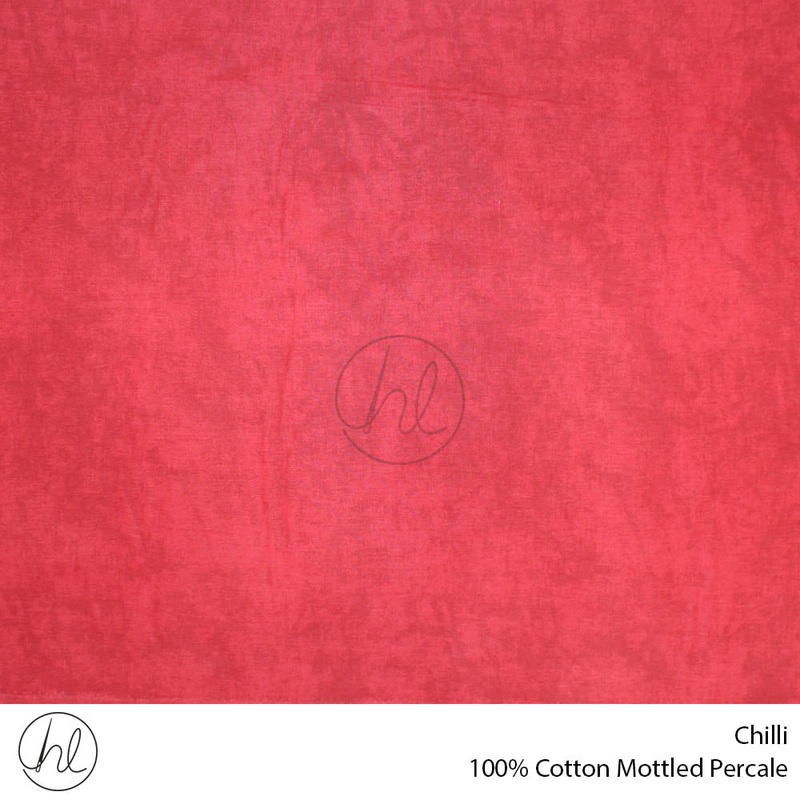 100% COTTON MOTTLED PERCALE  CHILLI ROLL ROLL 001