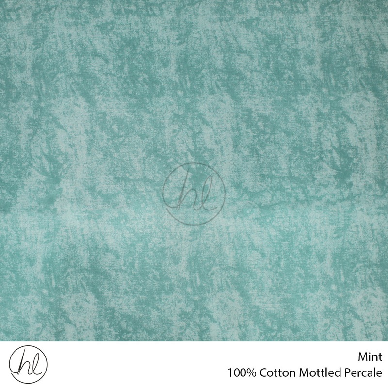 100% COTTON MOTTLED PERCALE  MINT ROLL ROLL 001