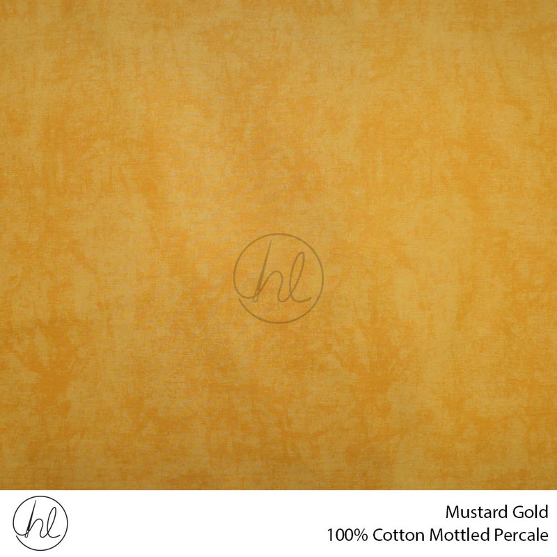 100% COTTON MOTTLED PERCALE  MUSTARD GOLD ROLL ROLL 001