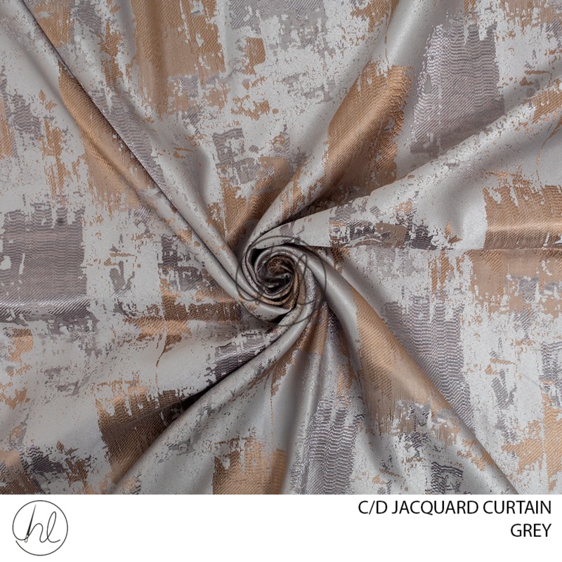 C/D Curtain Jacquard  D-01 CP 280cm Grey