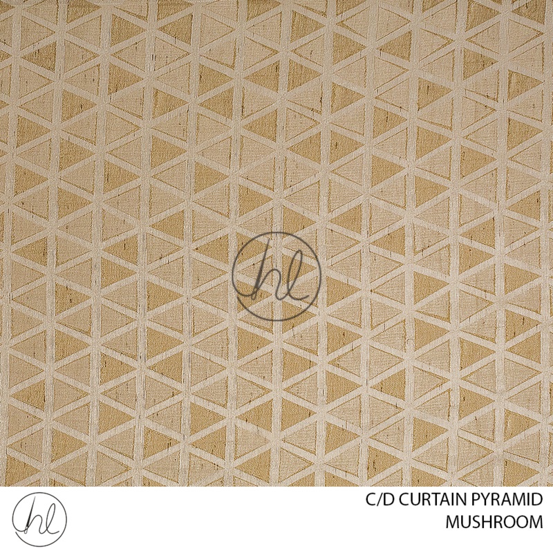 C/D Curtain Pyramid GRA074A CP 280cm Mushroom