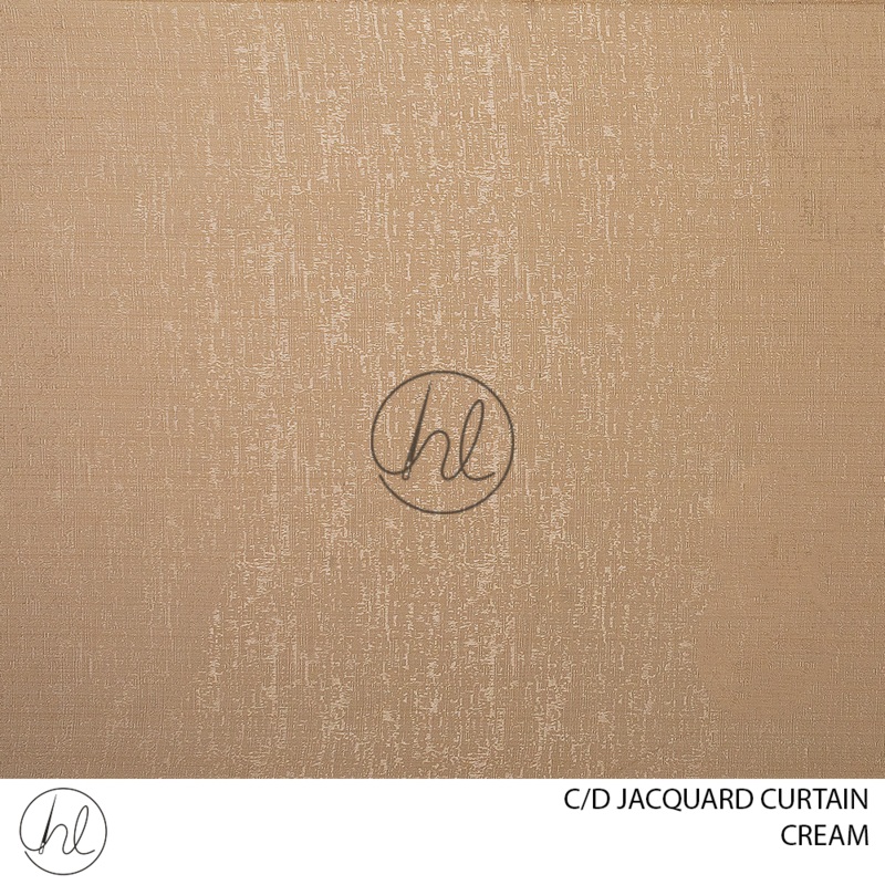 C/D Jacquard Curtain 280cm Cream