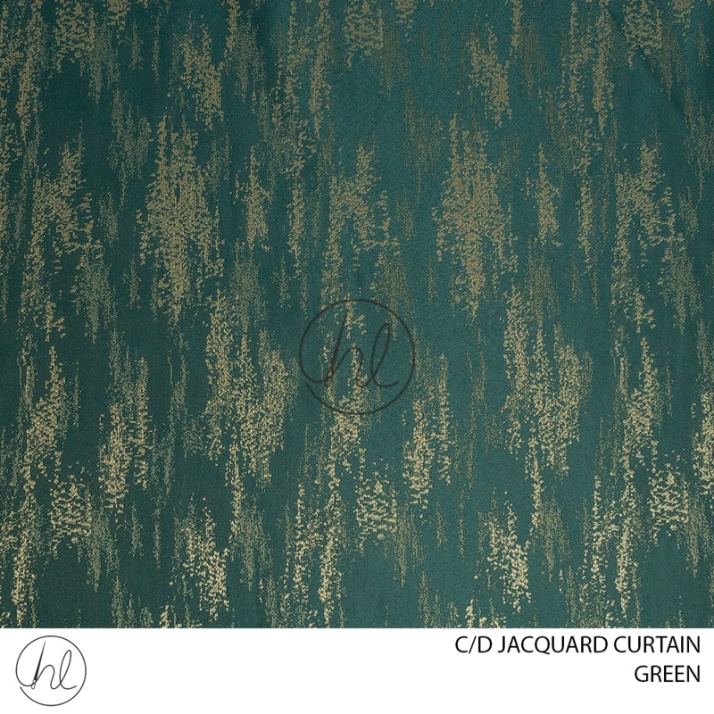 C/D Jacquard Curtain 591 CP 280cm Green