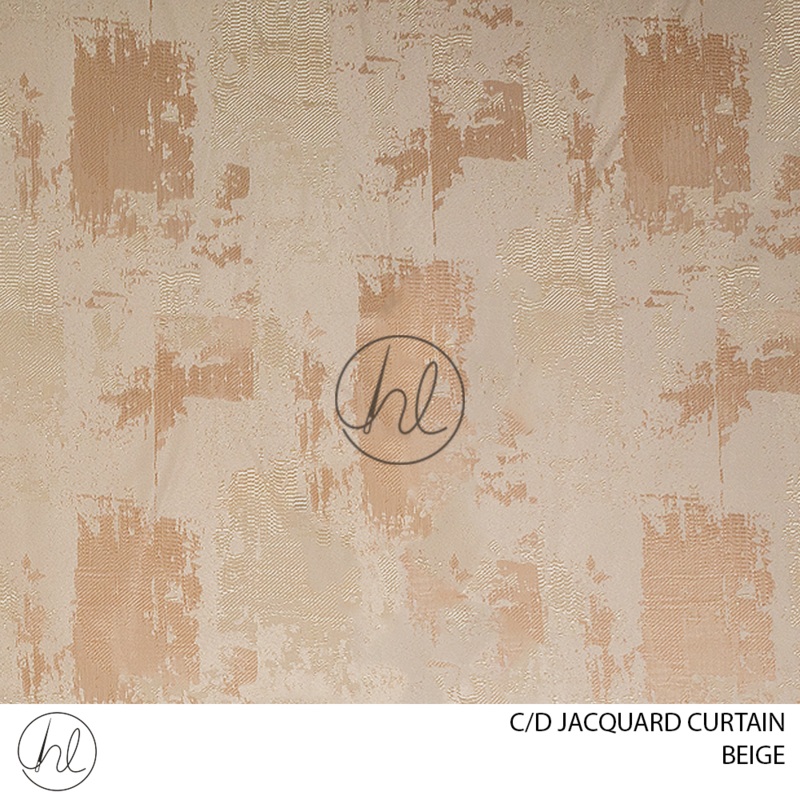 C/D Jacquard Curtain D01 CP 280cm Beige