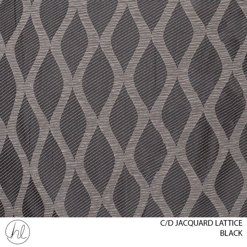 C/D Jacquard Lattice 2206 CP 280cm Black