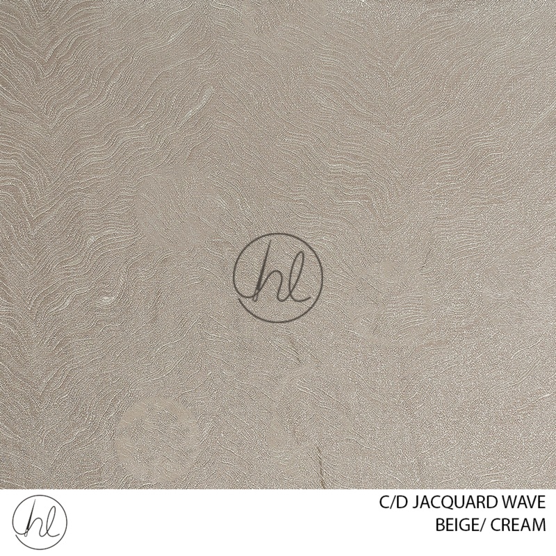 C/D Jacquard Wave CP280cm Cream Beige