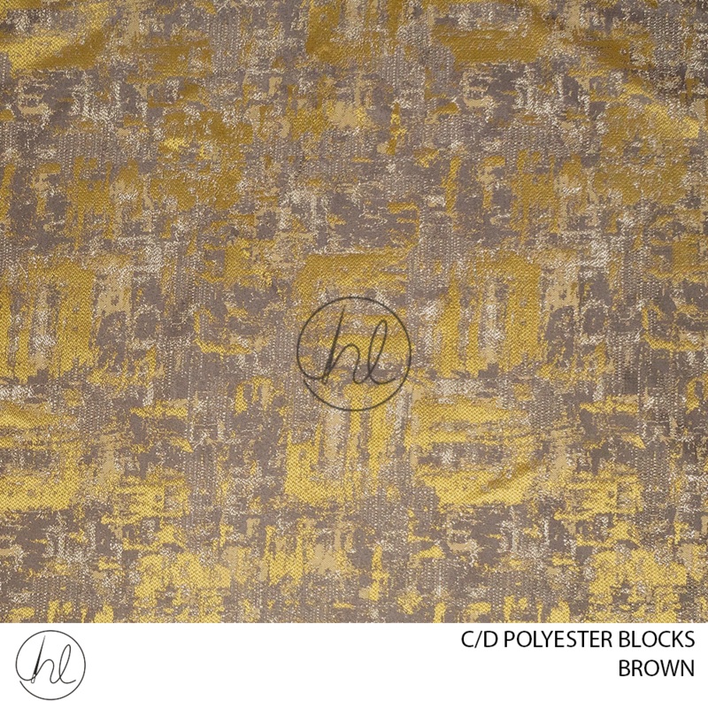C/D Polyester Blocks JY 29 CP 280cm Brown