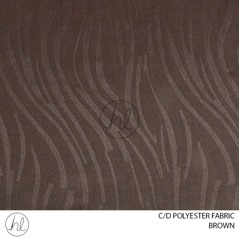 C/D Polyester Fabric 01901 CP280cm Brown