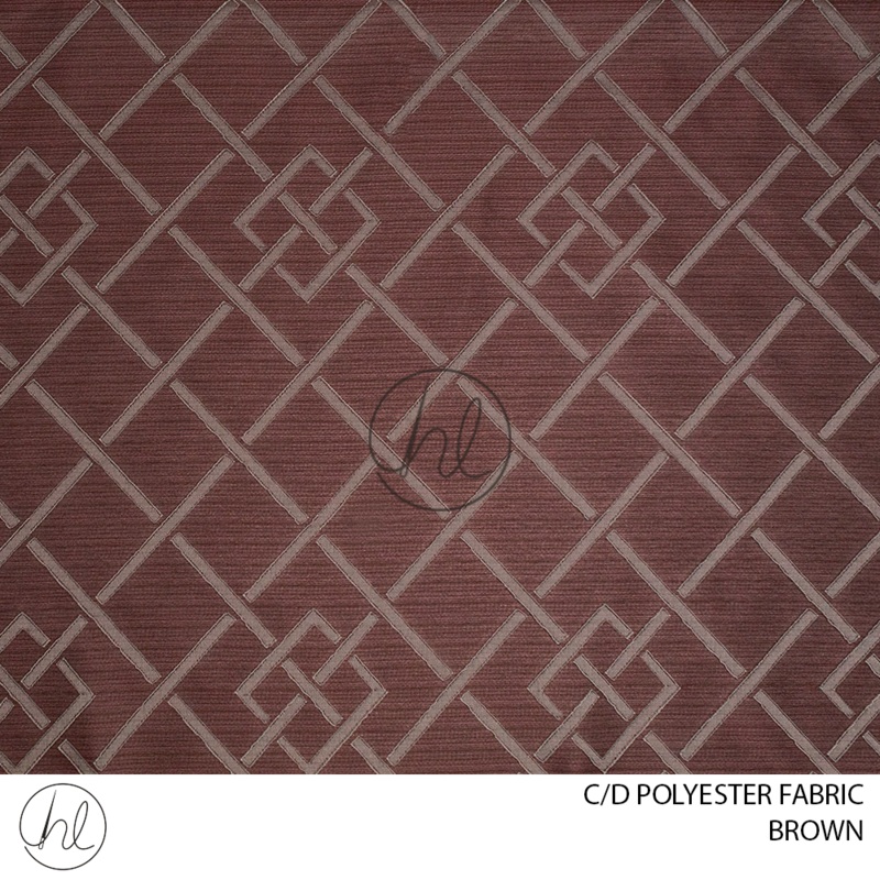 C/D Polyester Fabric 802 CP 300cm Brown