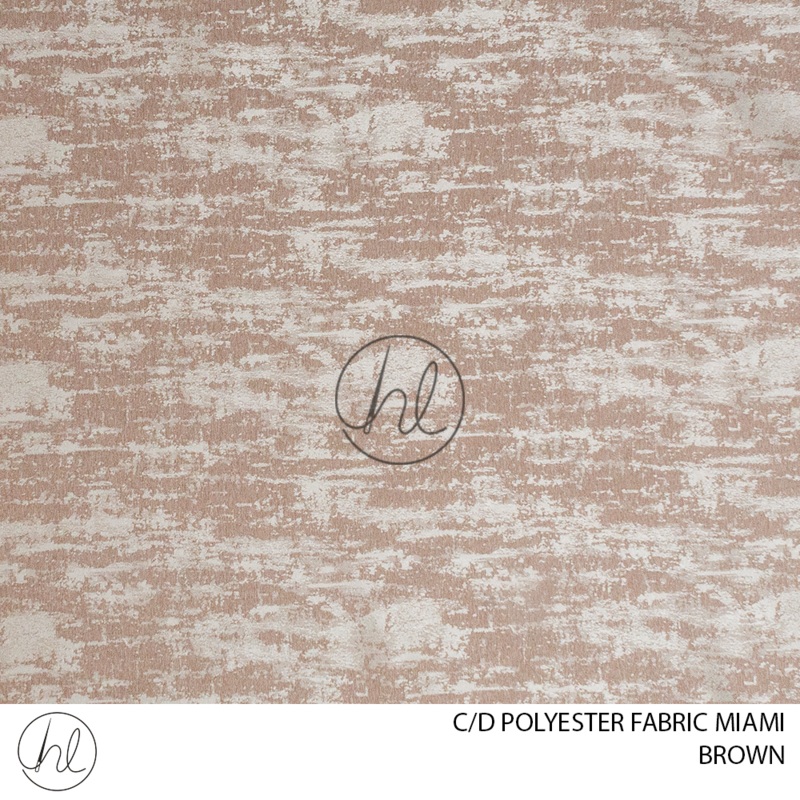 C/D Polyester Fabric Miami15 CP 280cm Brown