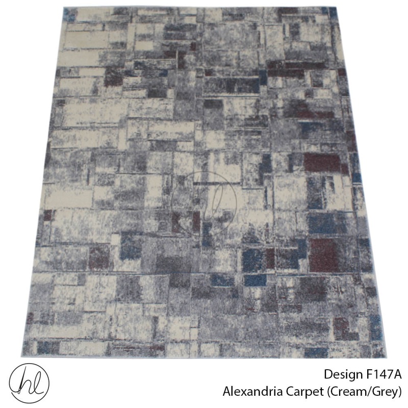 CARPET ALEXANDRIA F147A  CRM/GREY FREE 1
