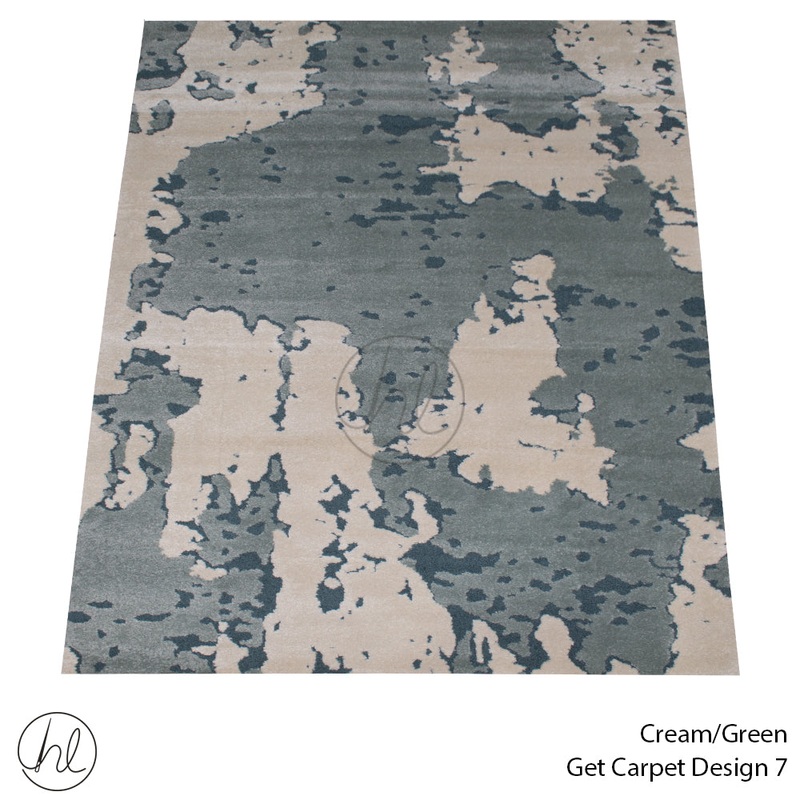 CARPET GET DESIGN 7 CREAM/GREEN FREE