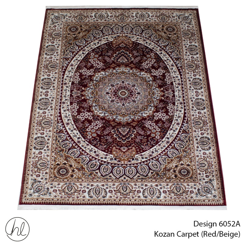 CARPET KOZAN 6052A  RED/BEIGE FREE 1