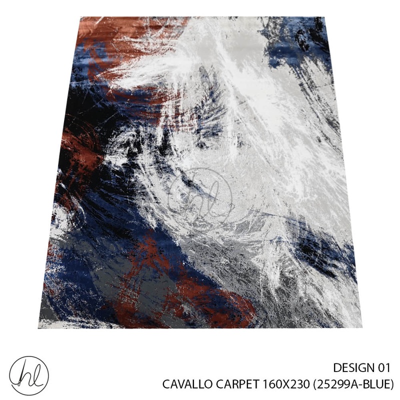 CAVALLO CARPET 160X230 DESIGN 01 BLUE