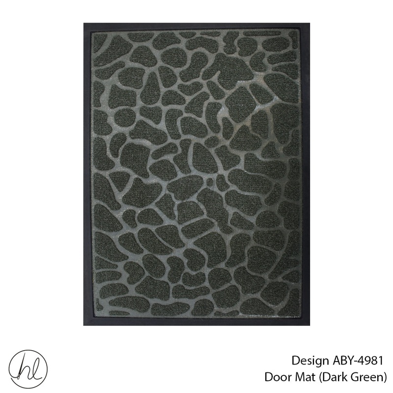 DOOR MAT DESIGN1 40X60CM D/GREEN FREE