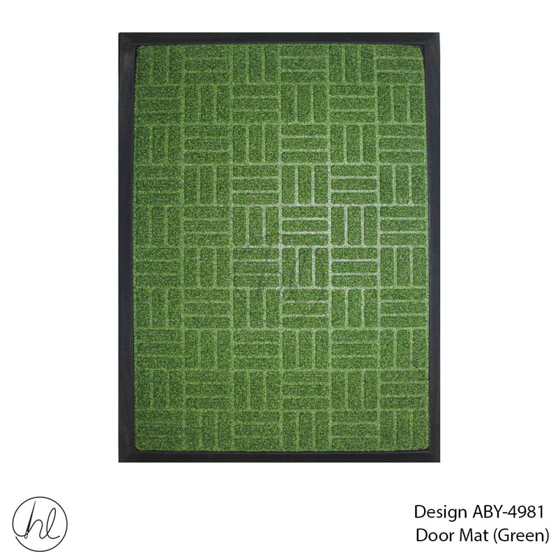 DOOR MAT DESIGN10 40X60CM GREEN FREE