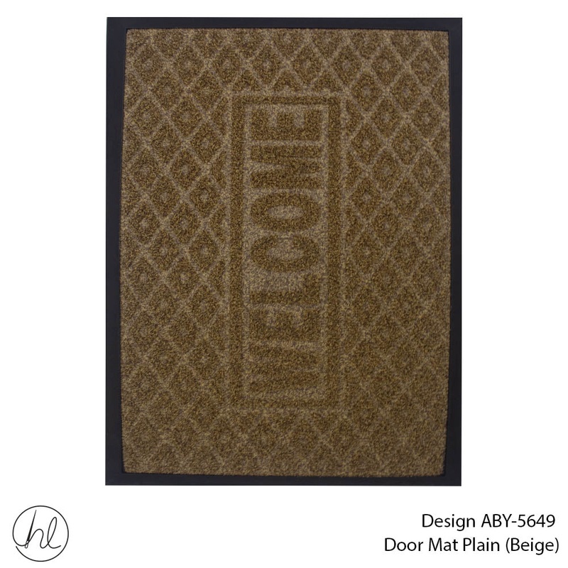 DOOR MAT DESIGN4 45X75CM BEIGE FREE