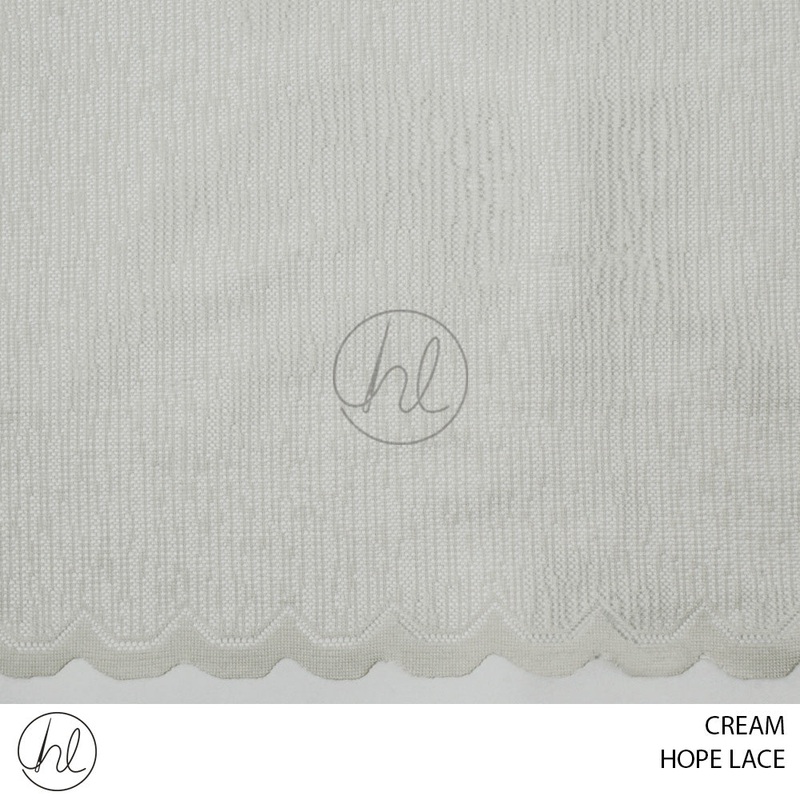 HOPE LACE SMALL LINE CREAM PER M 230CM WIDE