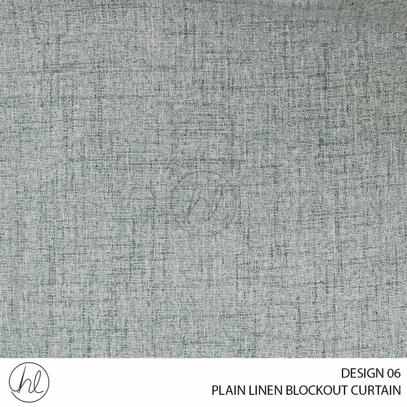 PLAIN LINEN BLOCKOUT CURTAIN DESIGN 06 280CM PER M DUCK EGG