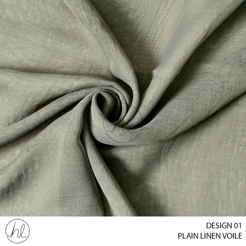 PLAIN LINEN VOILE DESIGN 01 CHARCOAL 280CM PER M