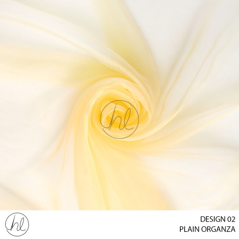 PLAIN ORGANZA CURTAINING DESIGN 02 LIGHT GOLD 280CM PER M