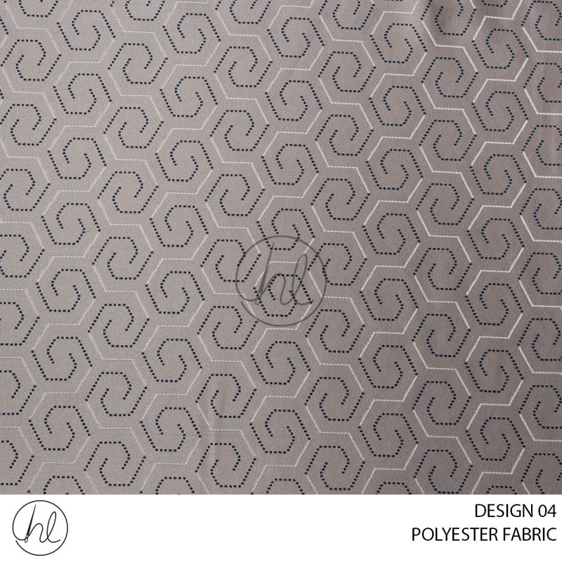 POLYESTER FABRIC 3611 DESIGN 04 BLUE280CM WIDE PER M