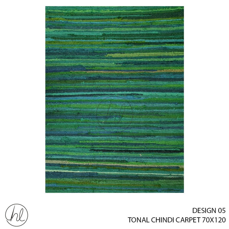 TONAL CHINDI CARPET 70X120 DESIGN 05 GREEN