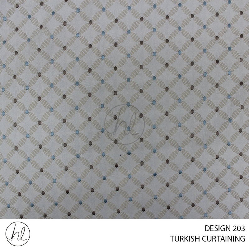 TURKISH CURTAINING DESIGN 203 280CM PER M CREAM
