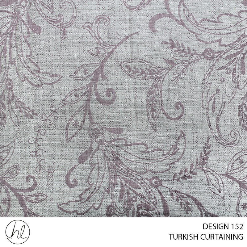 TURKISH CURTAINING  GOTHIC DESIGN DESIGN 152 290CM PER M PURPLE