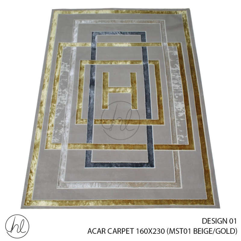 ACAR CARPET 160X230 DESIGN 01 BEIGE/GOLD