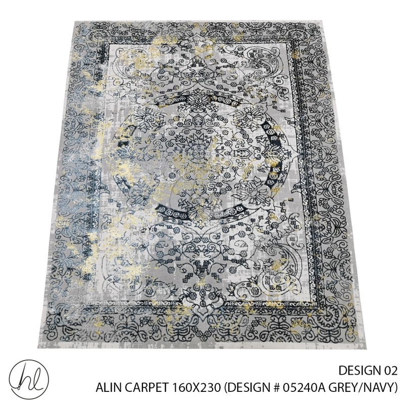 ALIN CARPET 160X230 DESIGN 02 GREY/NAVY