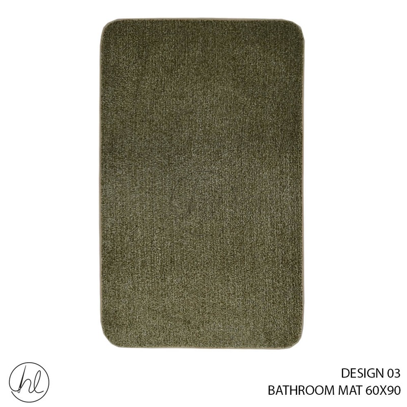 BATHROOM MAT60X90 DESIGN 03 ABY-4963 MOSS GREEN