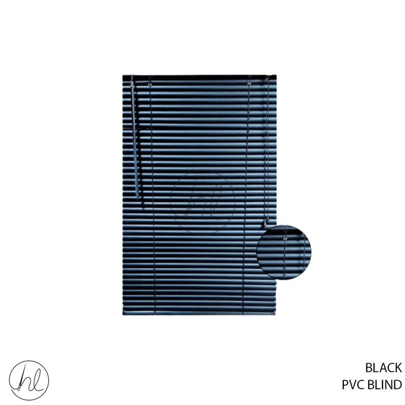 BLIND PVC 25MM BLACK 100X120