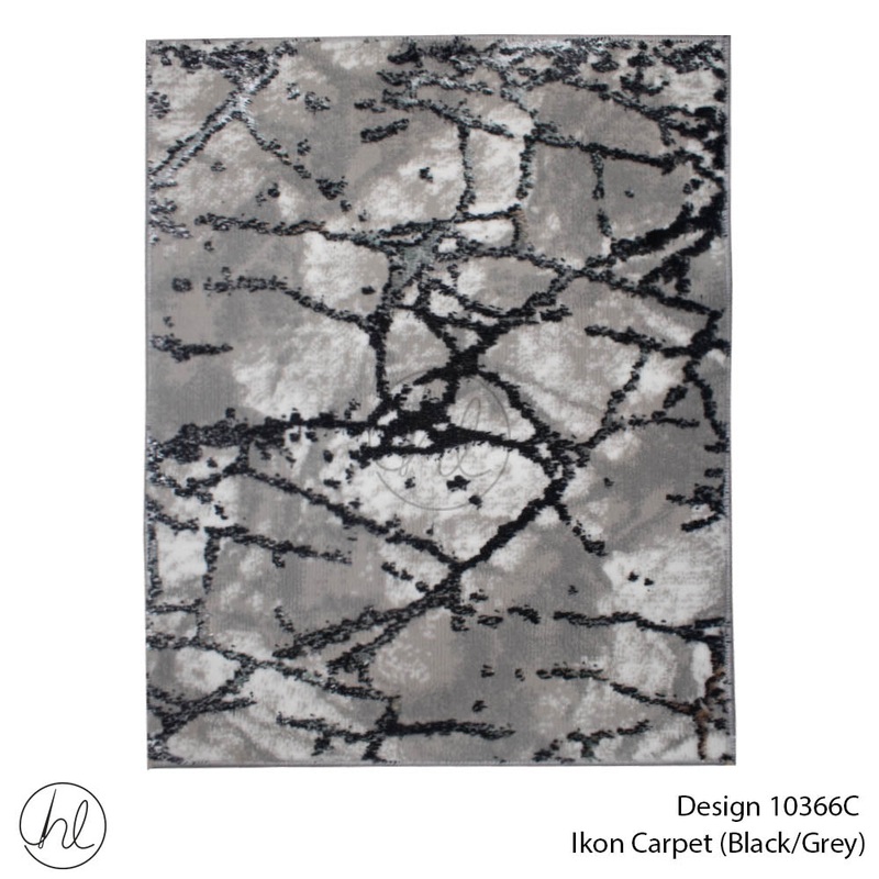 CARPET IKON 10366C BLK/GREY FREE 1